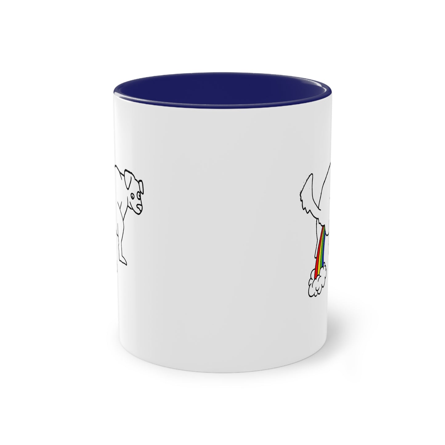 Two Tone Mug - Doggy Rainbow Factory - ALIQUOS