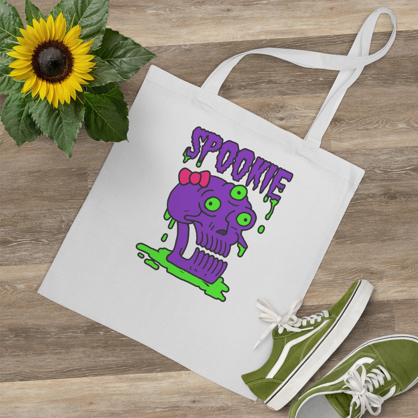 Tote Bag - Three-Eyed Skull 'Spookie' Design - ALIQUOS