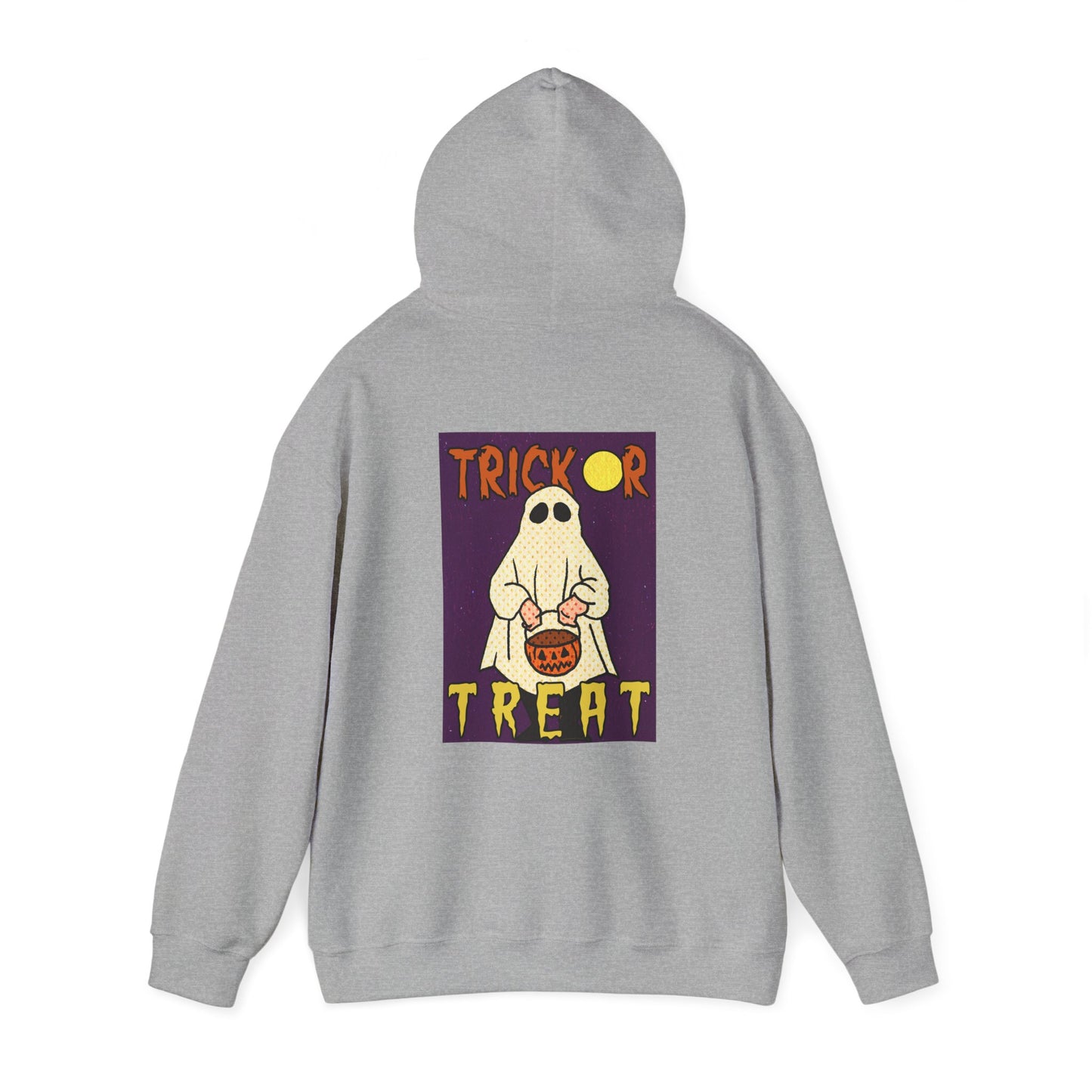 Sweat à capuche unisexe - Motif « Trick or Treat Ghost »