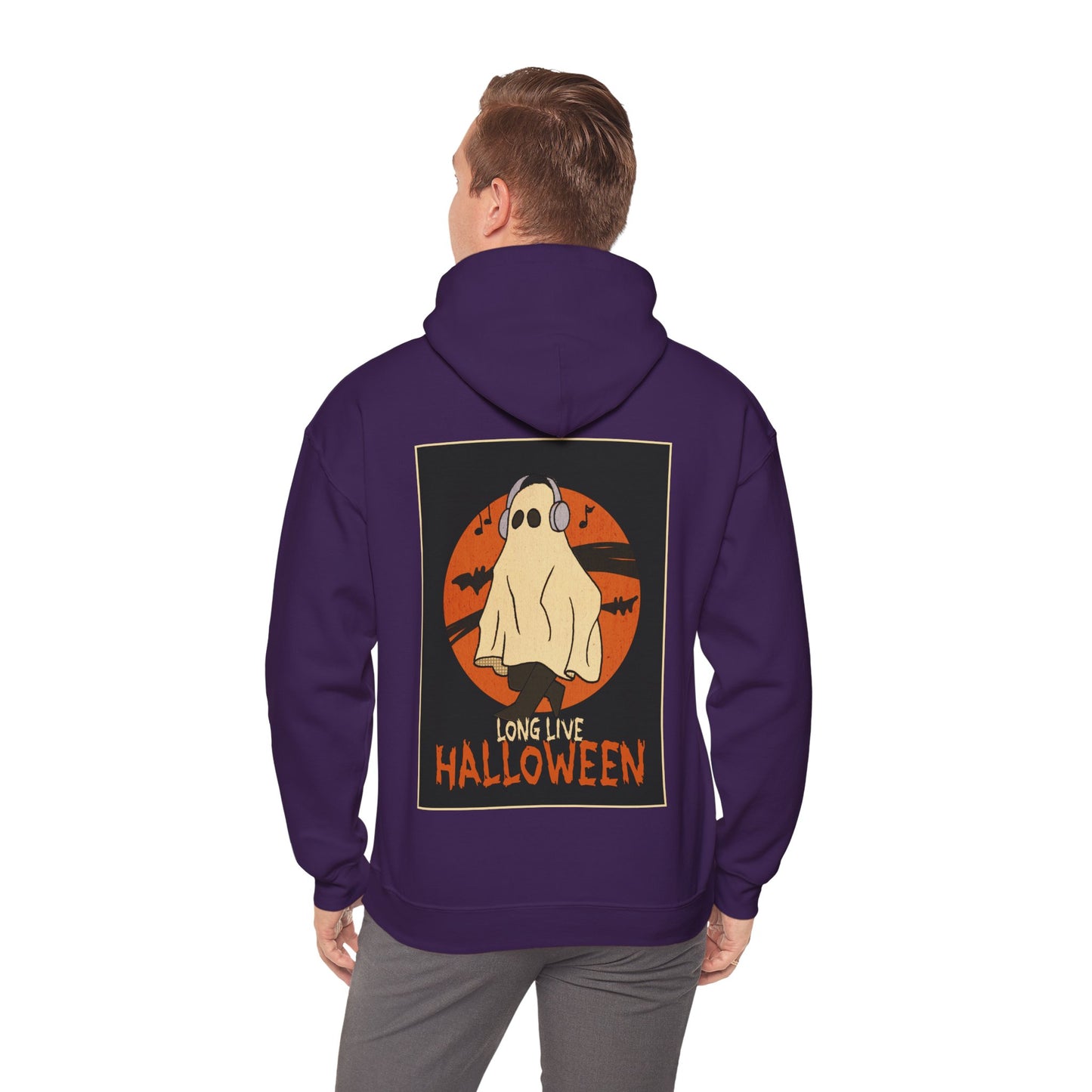 Sweat à capuche unisexe - Motif « Fantôme musical »