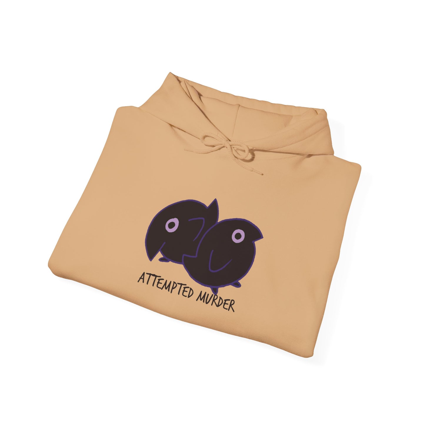 Unisex Hooded Sweatshirt - Attempted Murder Design - ALIQUOS