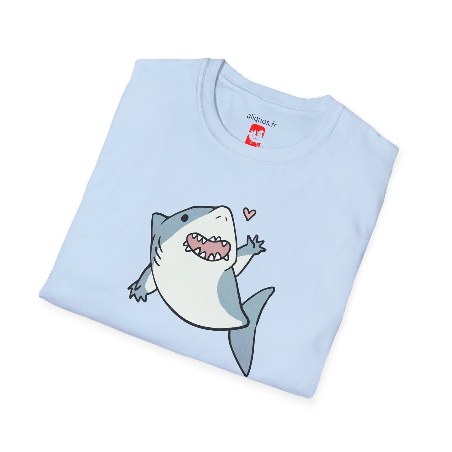 Unisex T-Shirt - Cute Little Shark Wave - Aliquos
