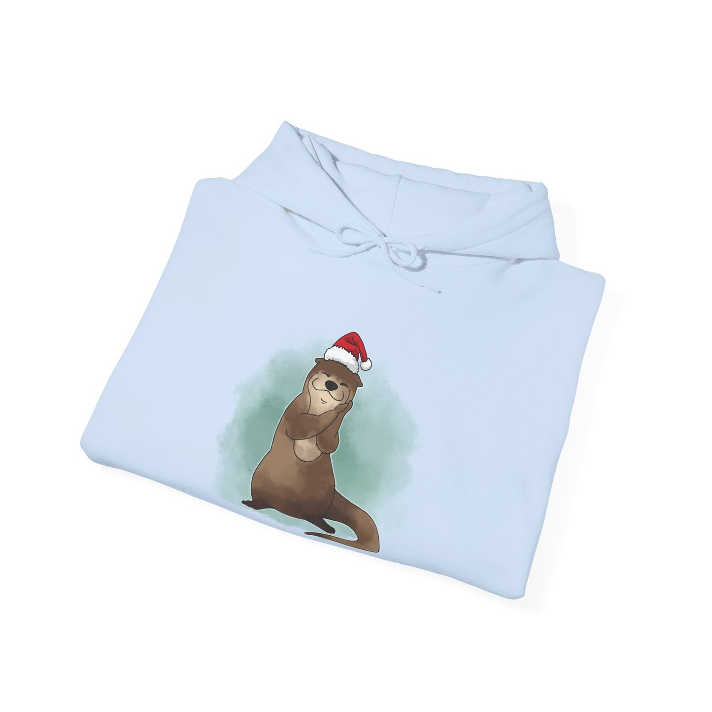 Sweat à capuche unisexe - Loutre de Noël 13