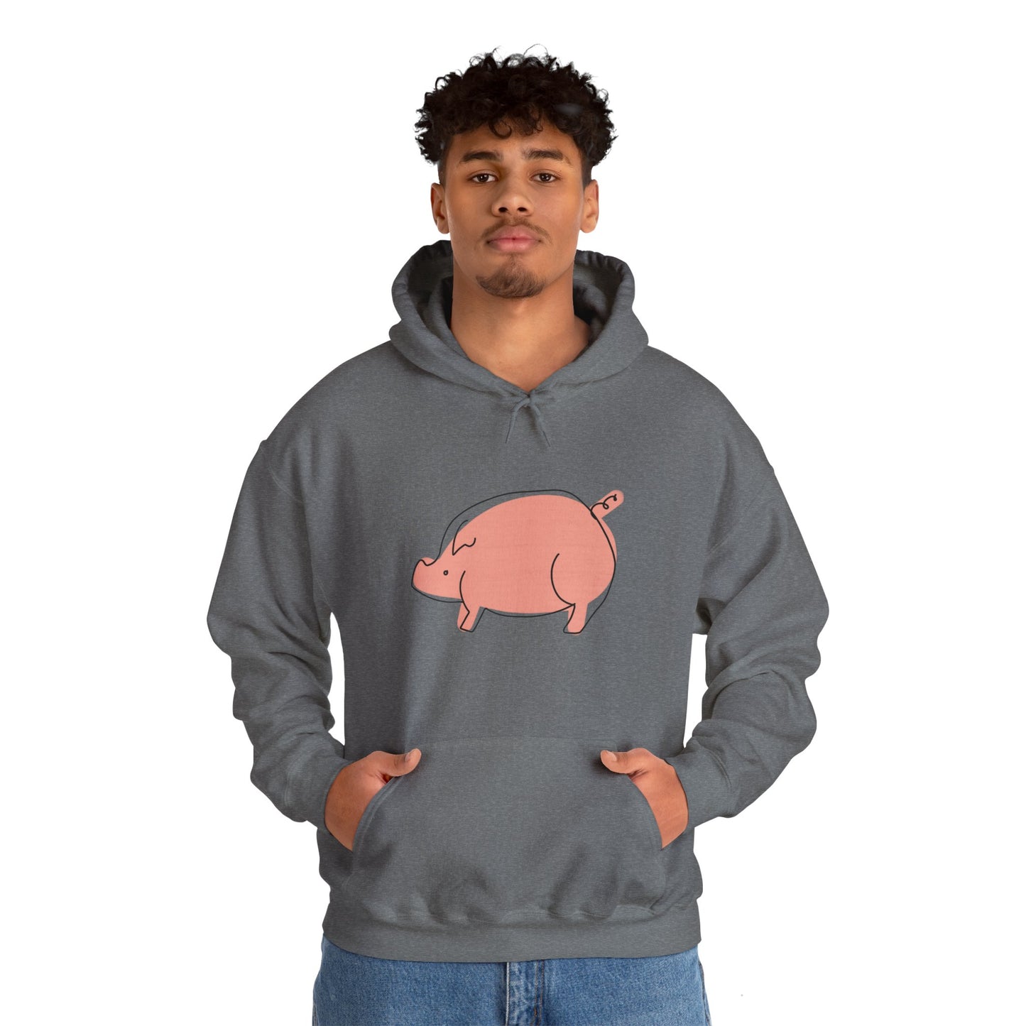 Chubby Piggy Unisex Hooded Sweatshirt - ALIQUOS