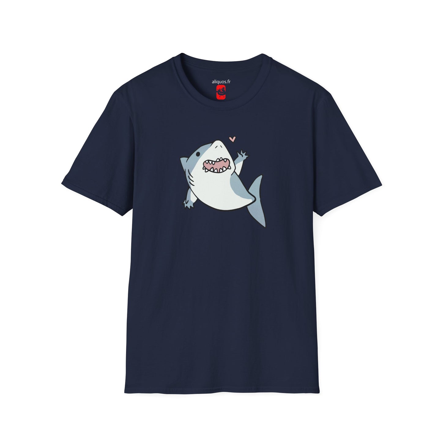 Unisex T-Shirt - Cute Little Shark Wave - Aliquos