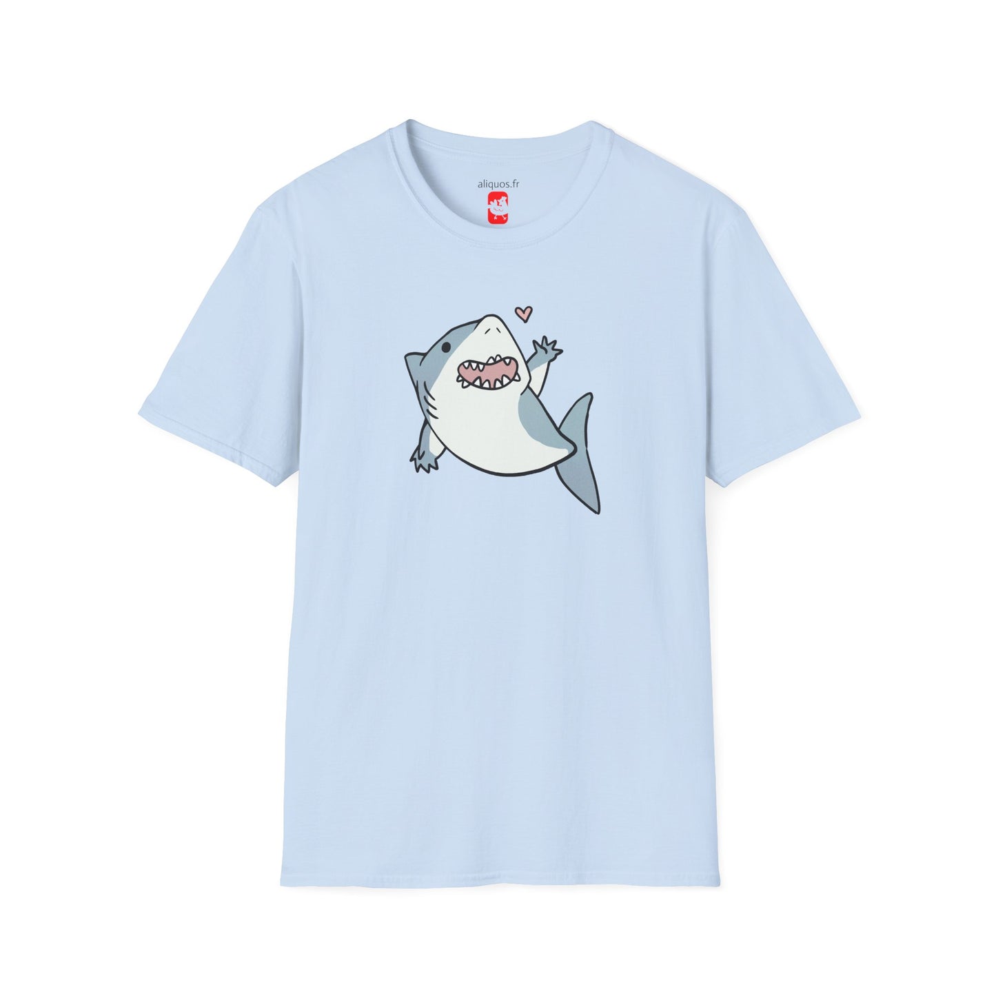Unisex T-Shirt - Cute Little Shark Wave - Aliquos