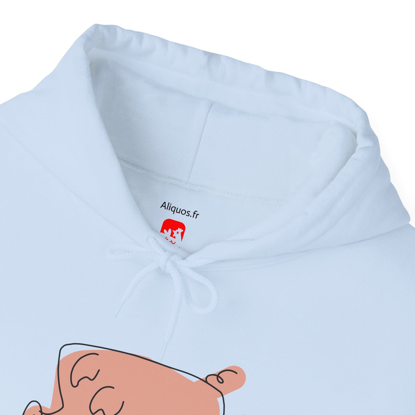 Blocky Piggy Unisex Hooded Sweatshirt - ALIQUOS