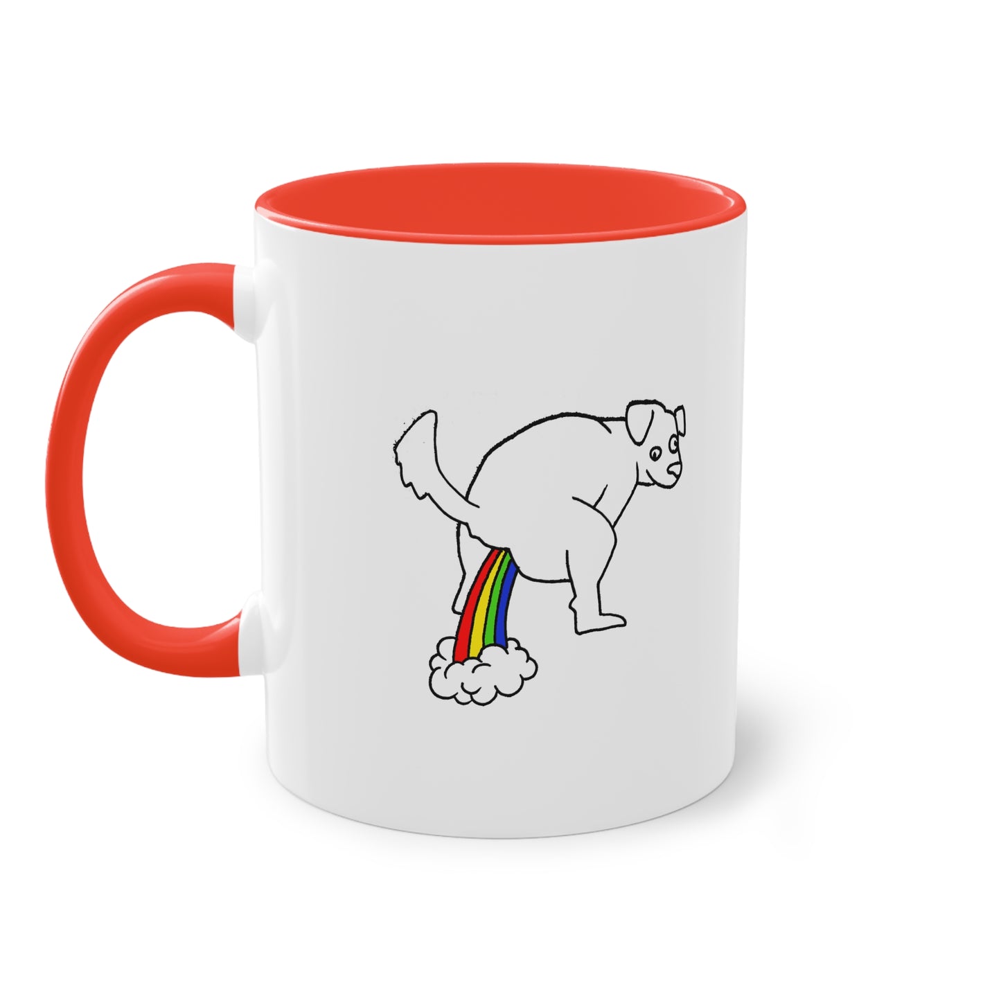 Two Tone Mug - Doggy Rainbow Factory - ALIQUOS