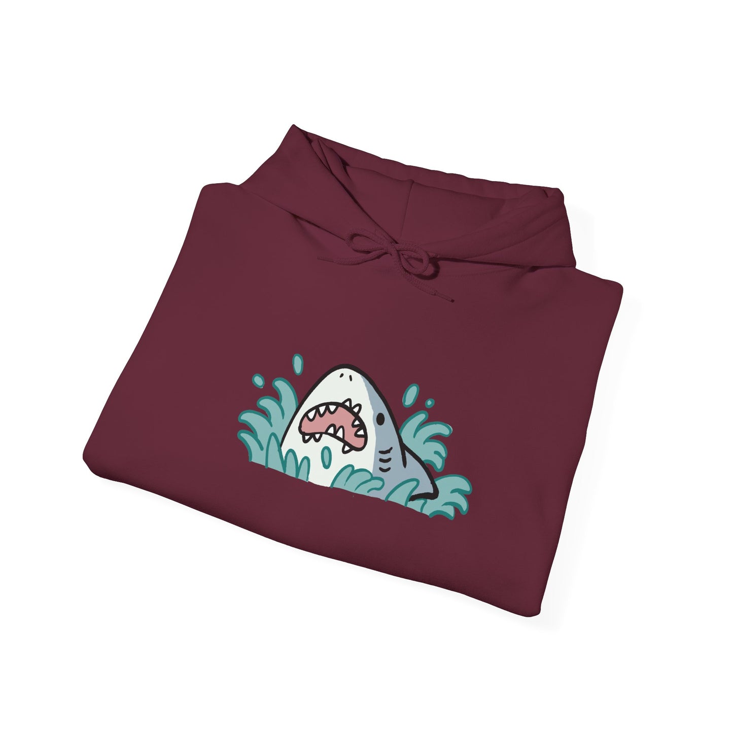 Unisex Hooded Sweatshirt - Surprise Shark - Aliquos