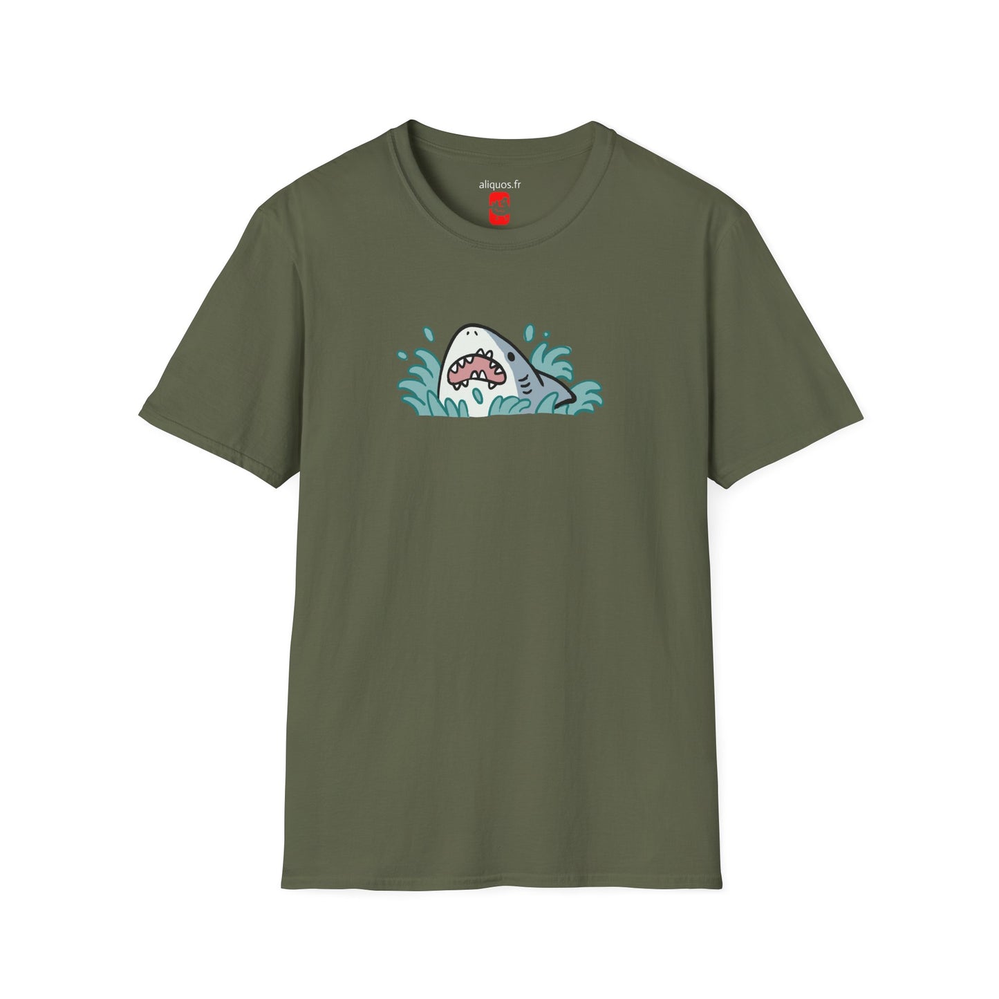 T-shirt unisexe - Surprise Shark - Aliquos