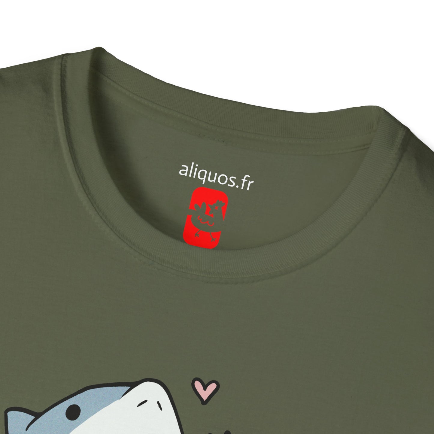 Unisex T-Shirt - Cute Little Shark Wave - Aliquos