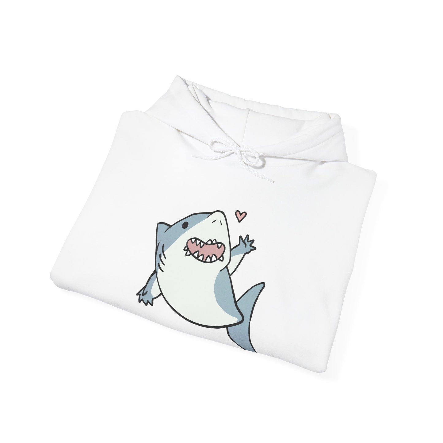 Unisex Hooded Sweatshirt - Cute Shark Wave - Aliquos