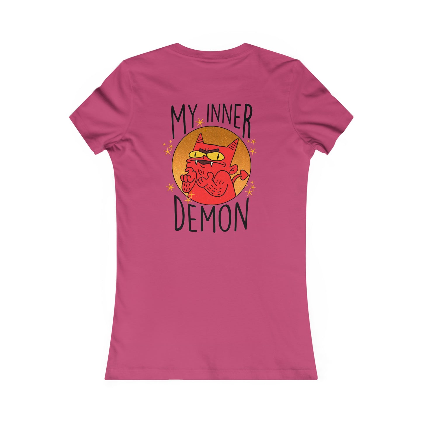 Tailliertes T-Shirt für Damen – Design „My Inner Demon“