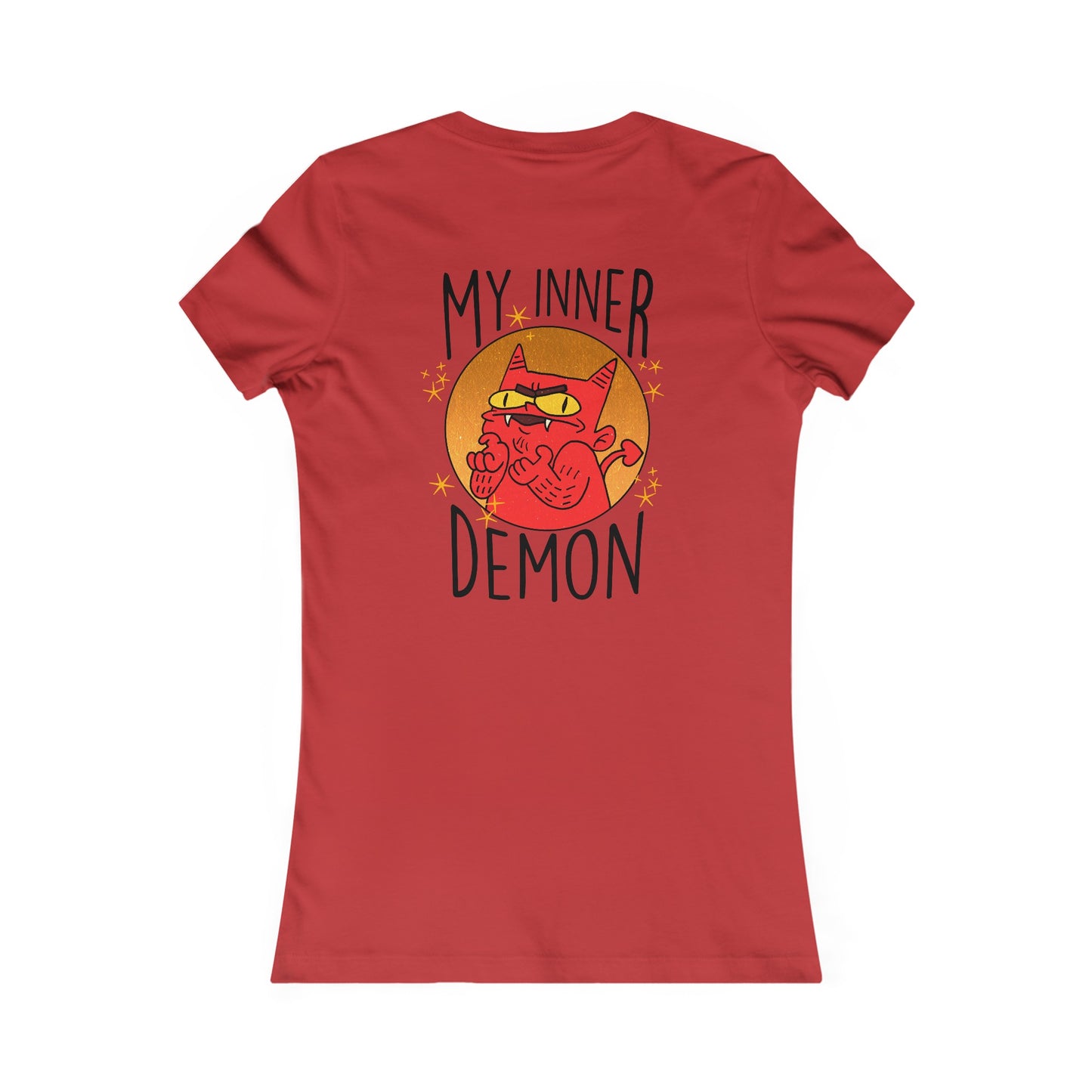 Tailliertes T-Shirt für Damen – Design „My Inner Demon“