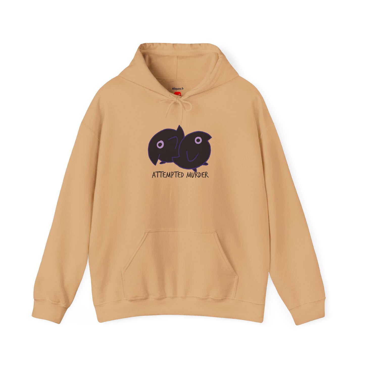 Unisex Hooded Sweatshirt - Attempted Murder Design - ALIQUOS