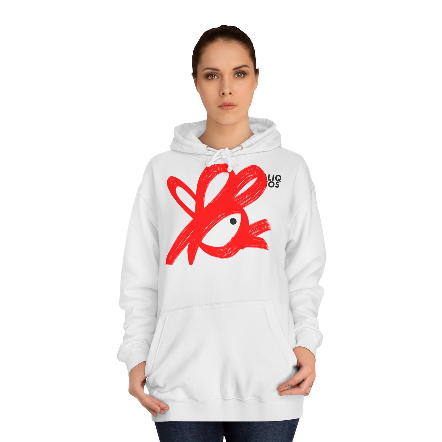 Unisex College Hoodie Painted Chicken - ALIQUOS