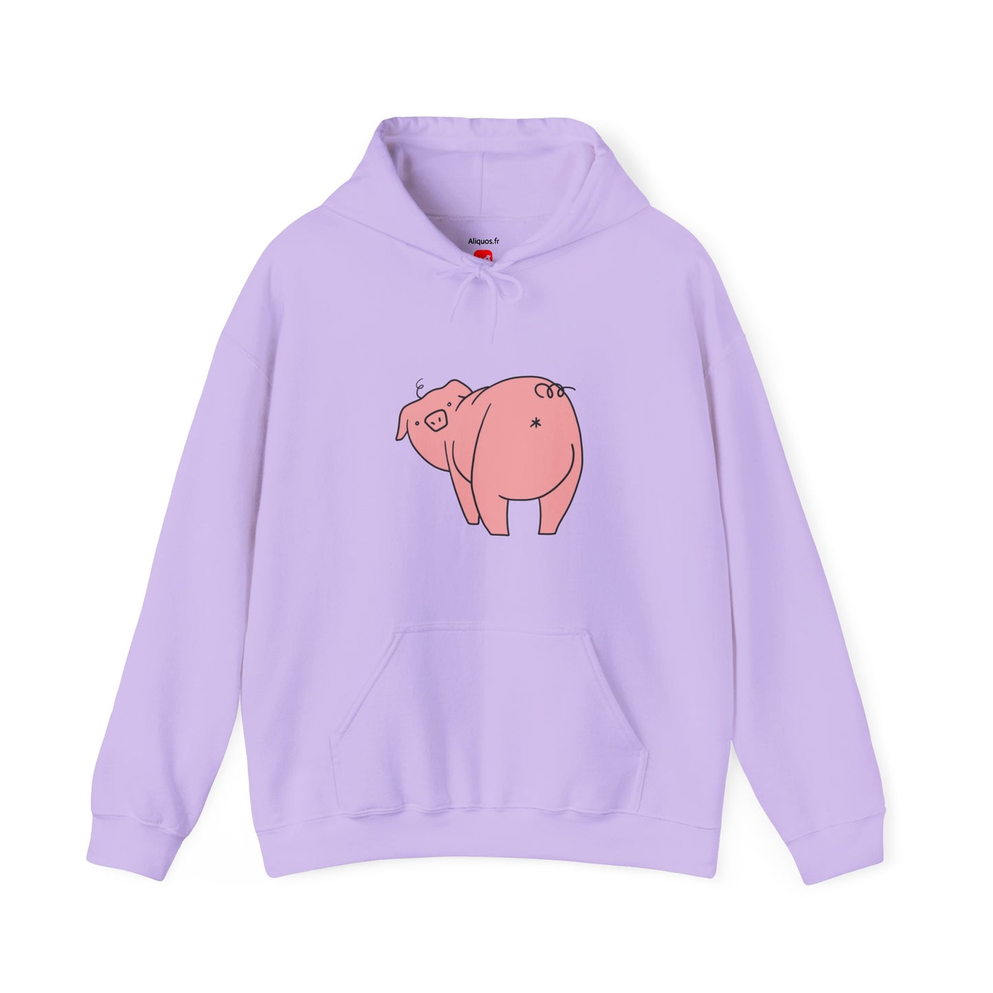 Piggy Rear Unisex Hooded Sweatshirt - ALIQUOS