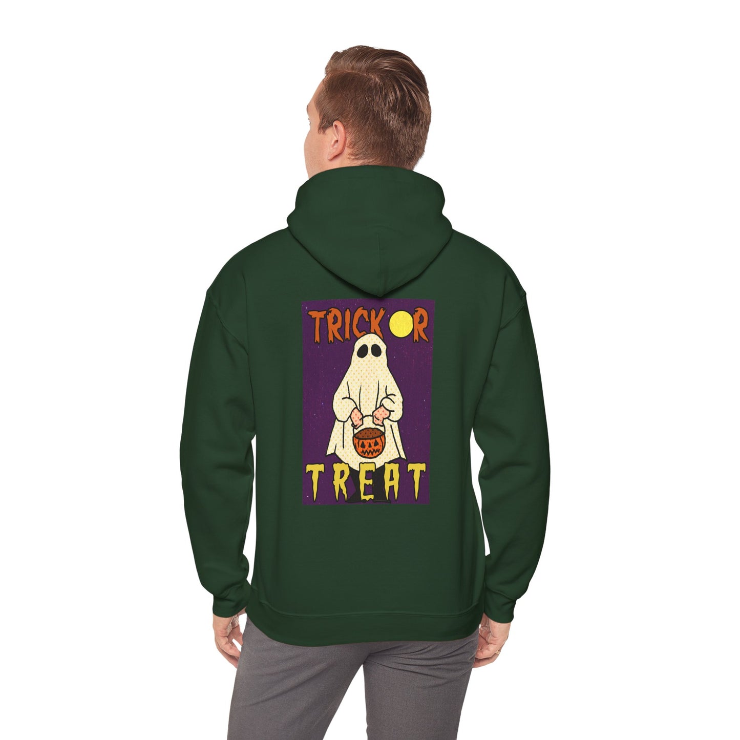 Sweat à capuche unisexe - Motif « Trick or Treat Ghost »