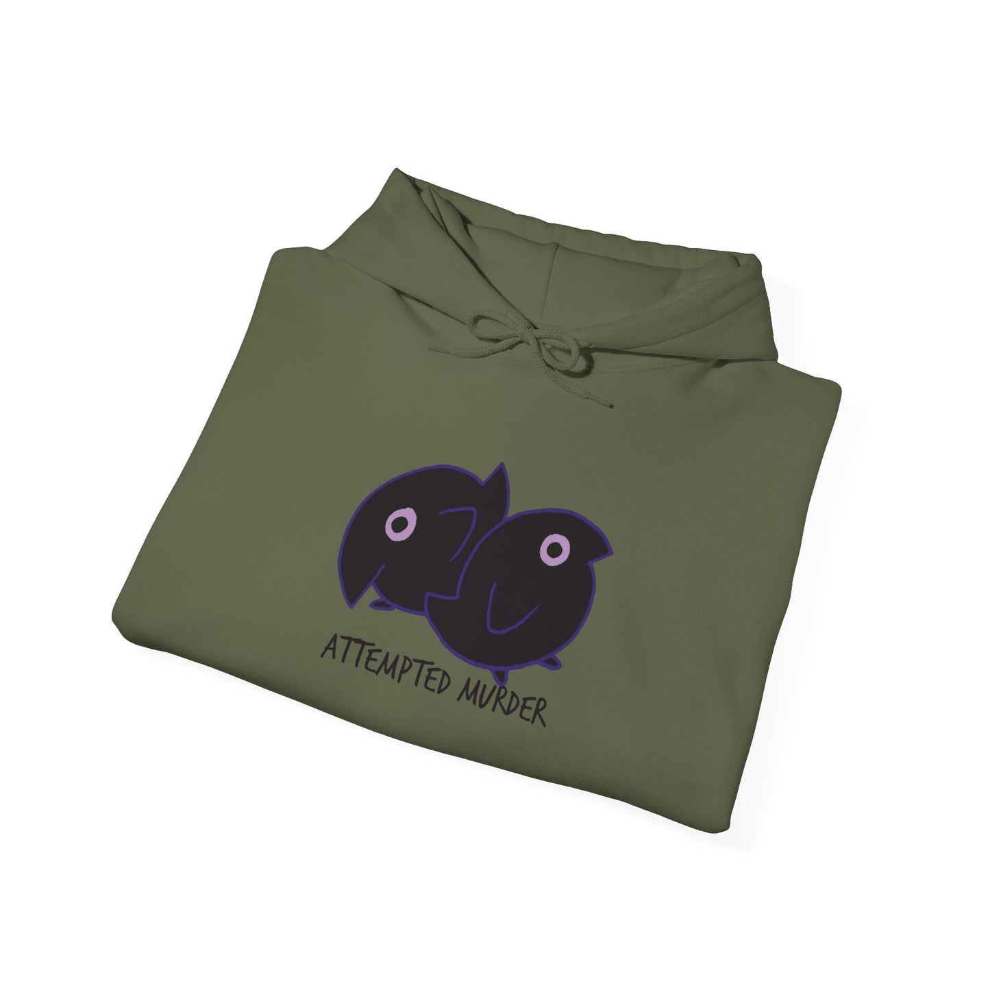 Unisex Hooded Sweatshirt - Attempted Murder Design - ALIQUOS