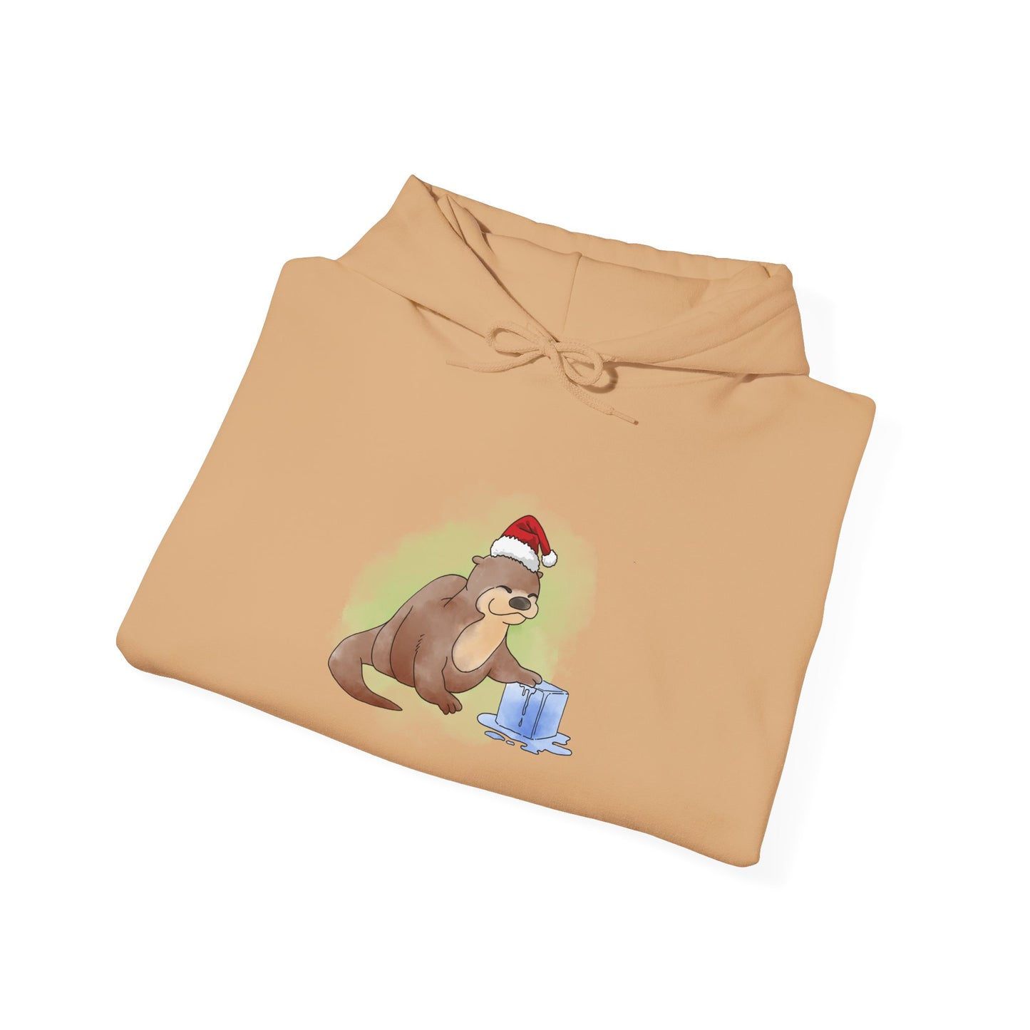 Sweat à capuche unisexe - Loutre de Noël 9