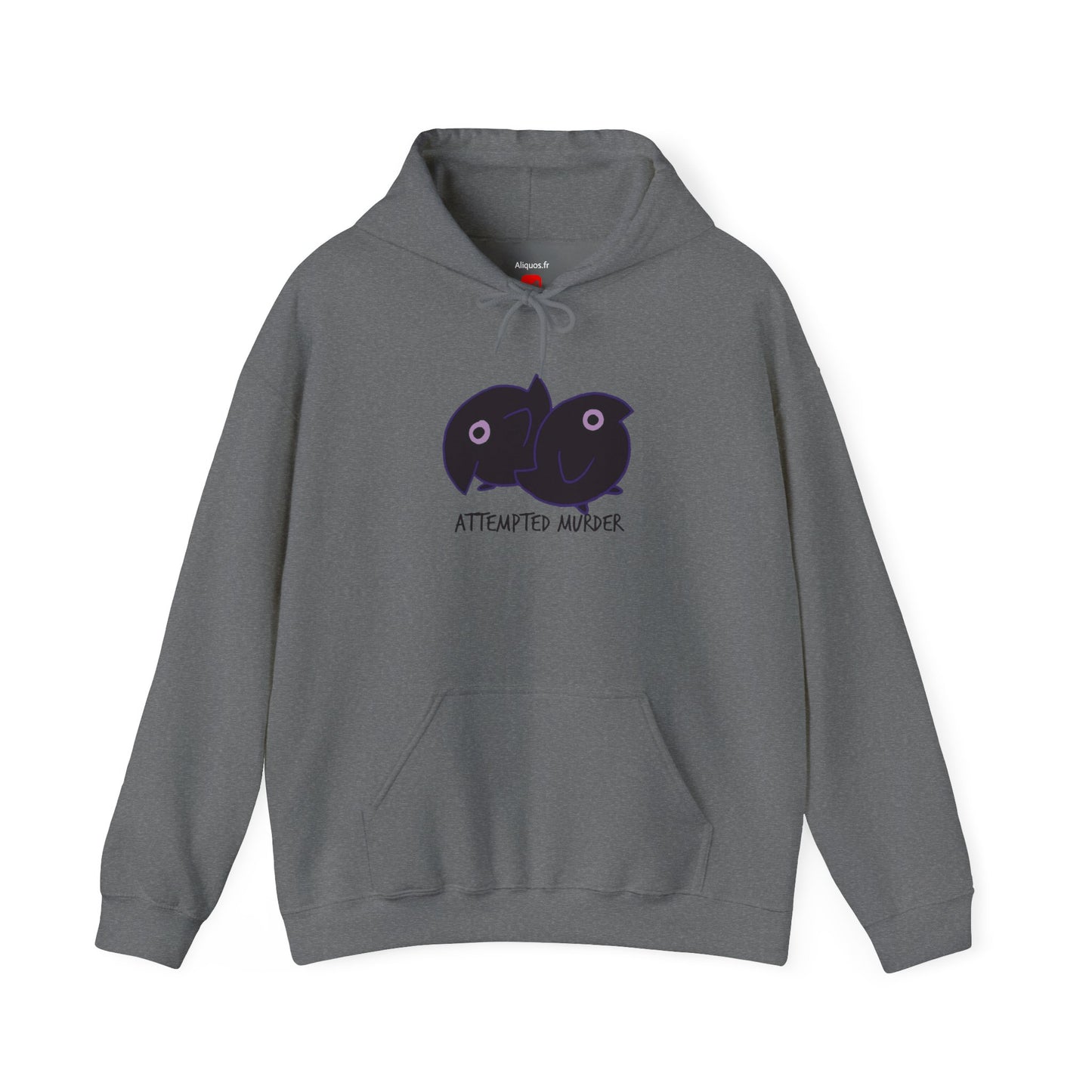 Unisex Hooded Sweatshirt - Attempted Murder Design - ALIQUOS