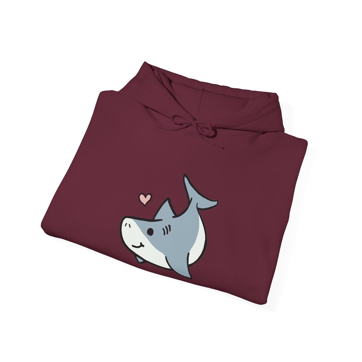 Sweat à capuche unisexe - Love Shark - Aliquos