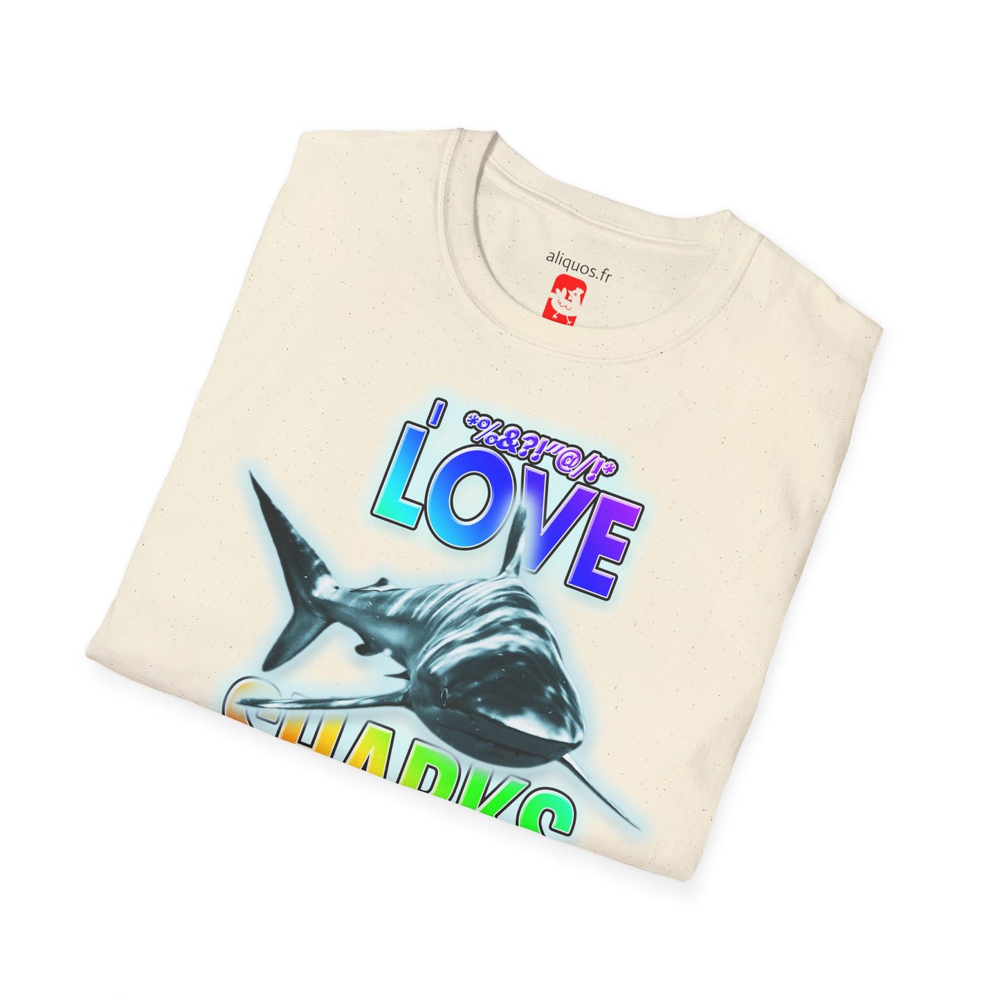 T-shirt unisexe - J'adore les requins - Aliquos