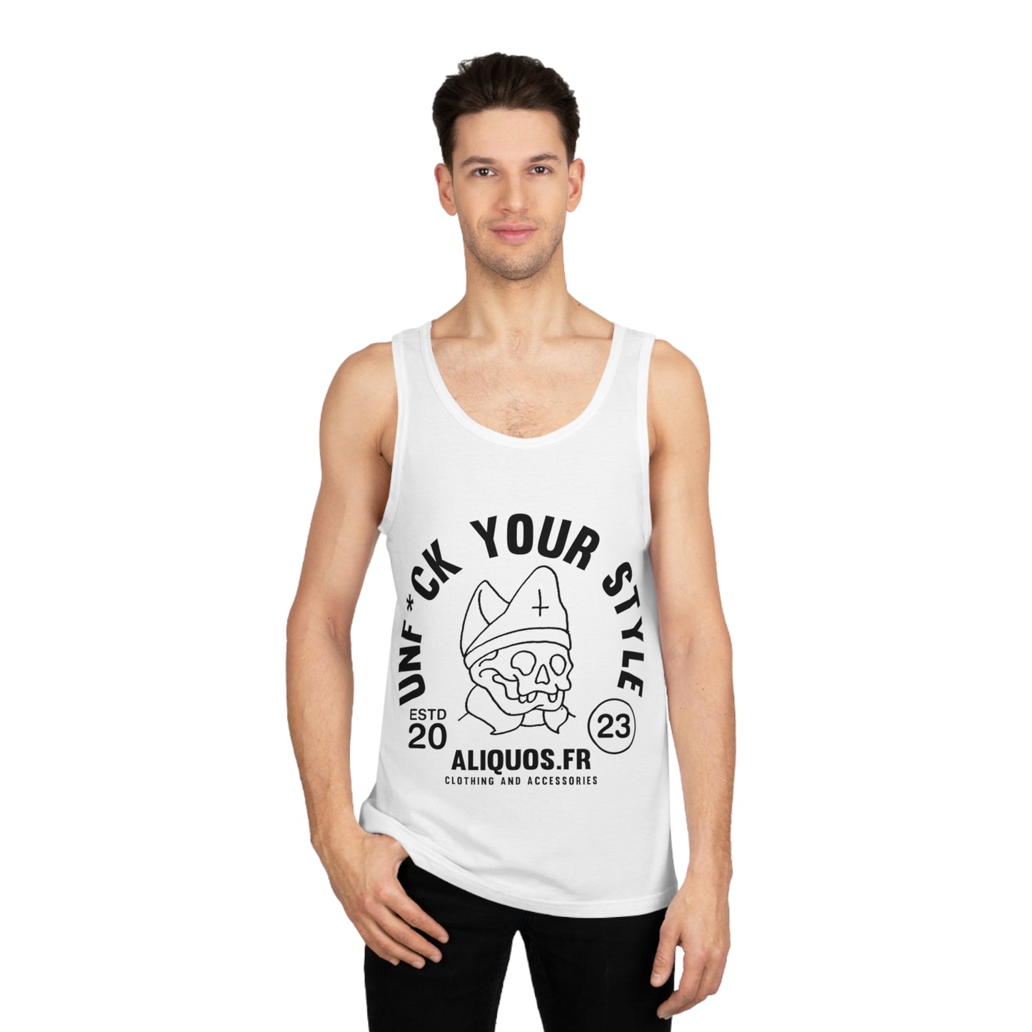 Evil Bishop Unisex Softstyle™ Tank Top - ALIQUOS