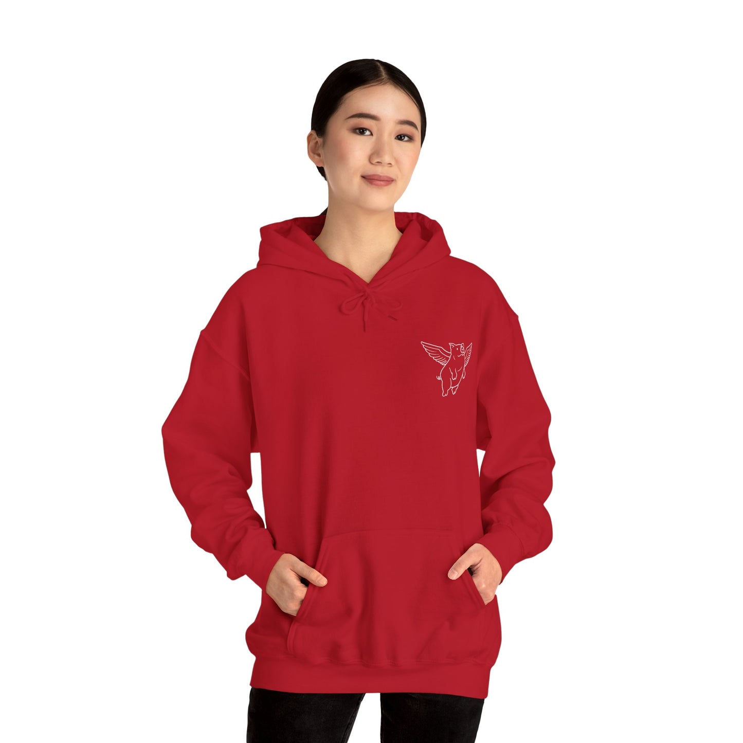 Sweat à capuche unisexe Flying Piggy