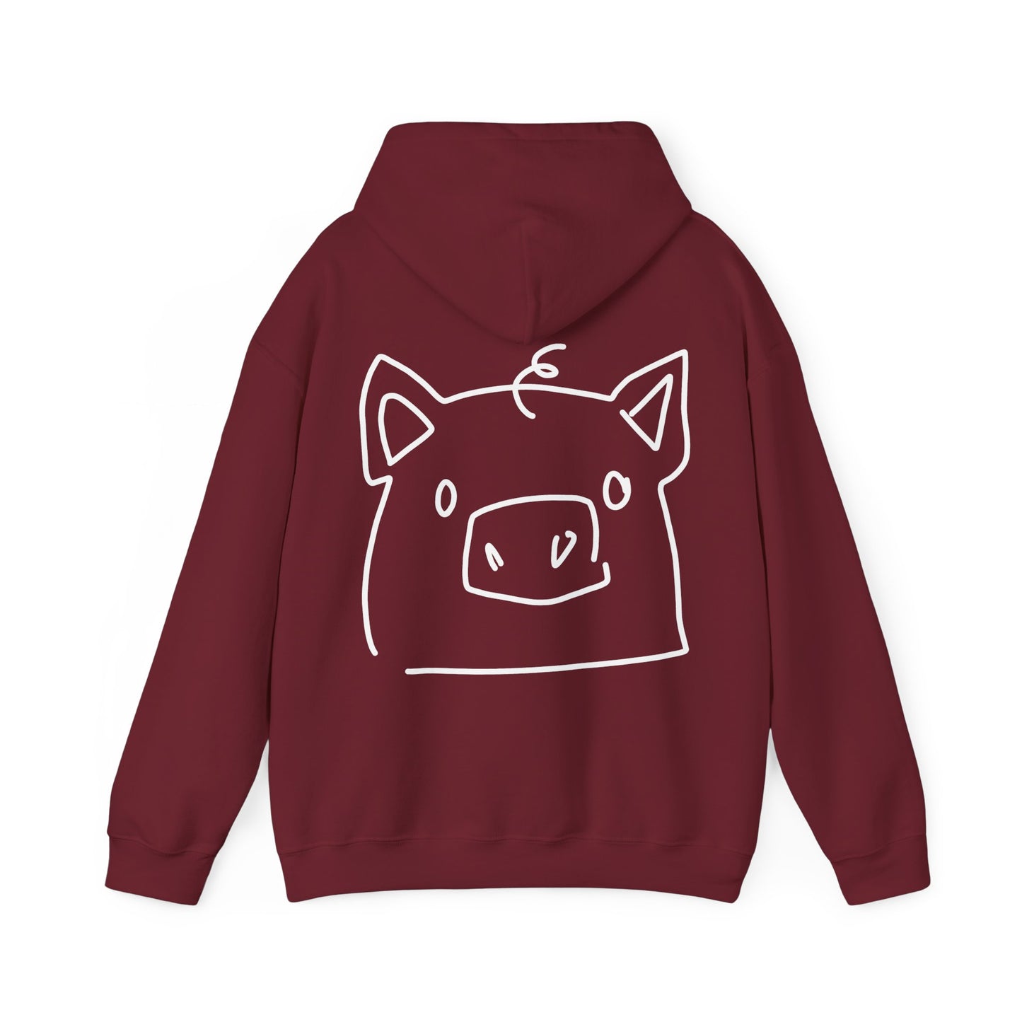 Piggy Face Unisex Hooded Sweatshirt - ALIQUOS