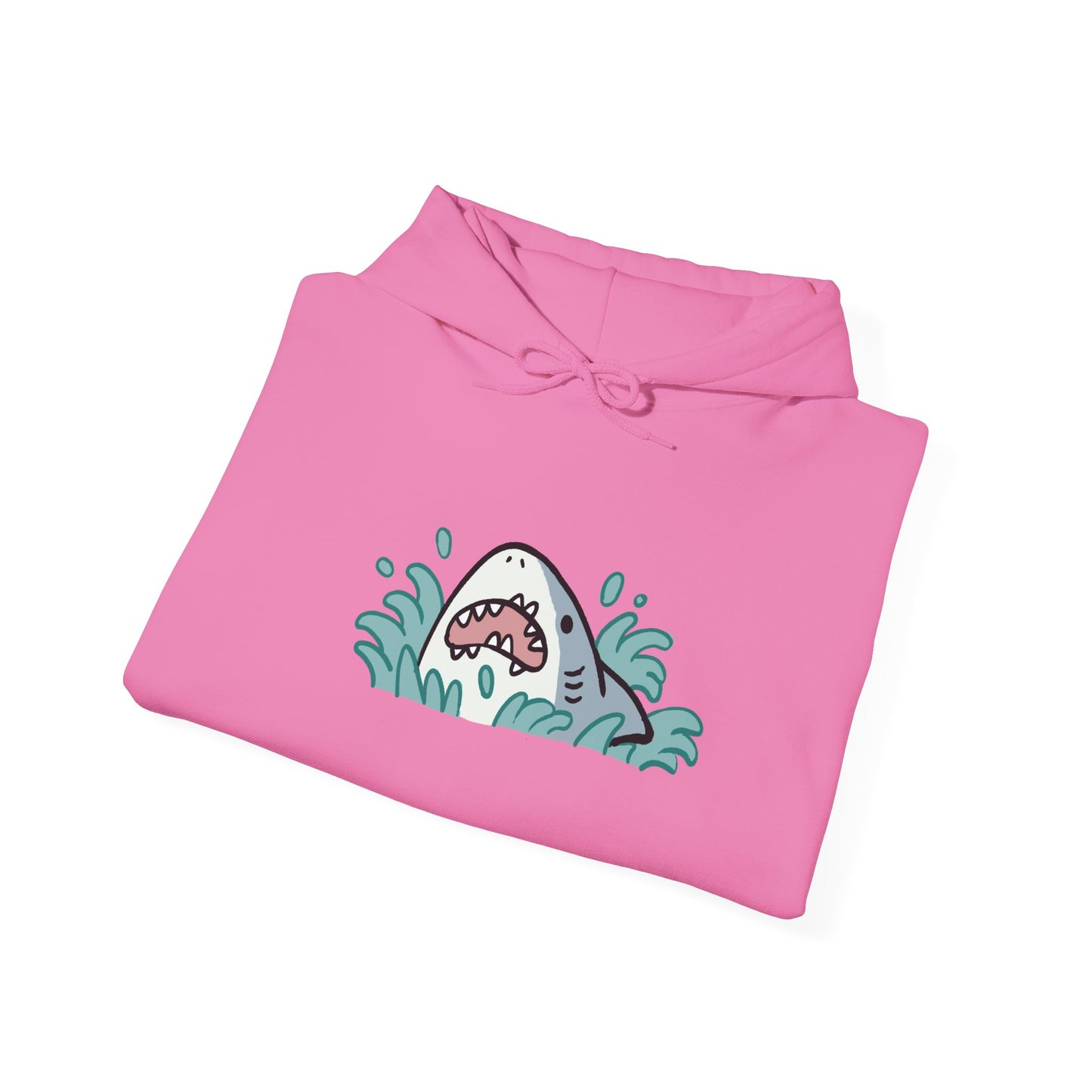 Unisex Hooded Sweatshirt - Surprise Shark - Aliquos
