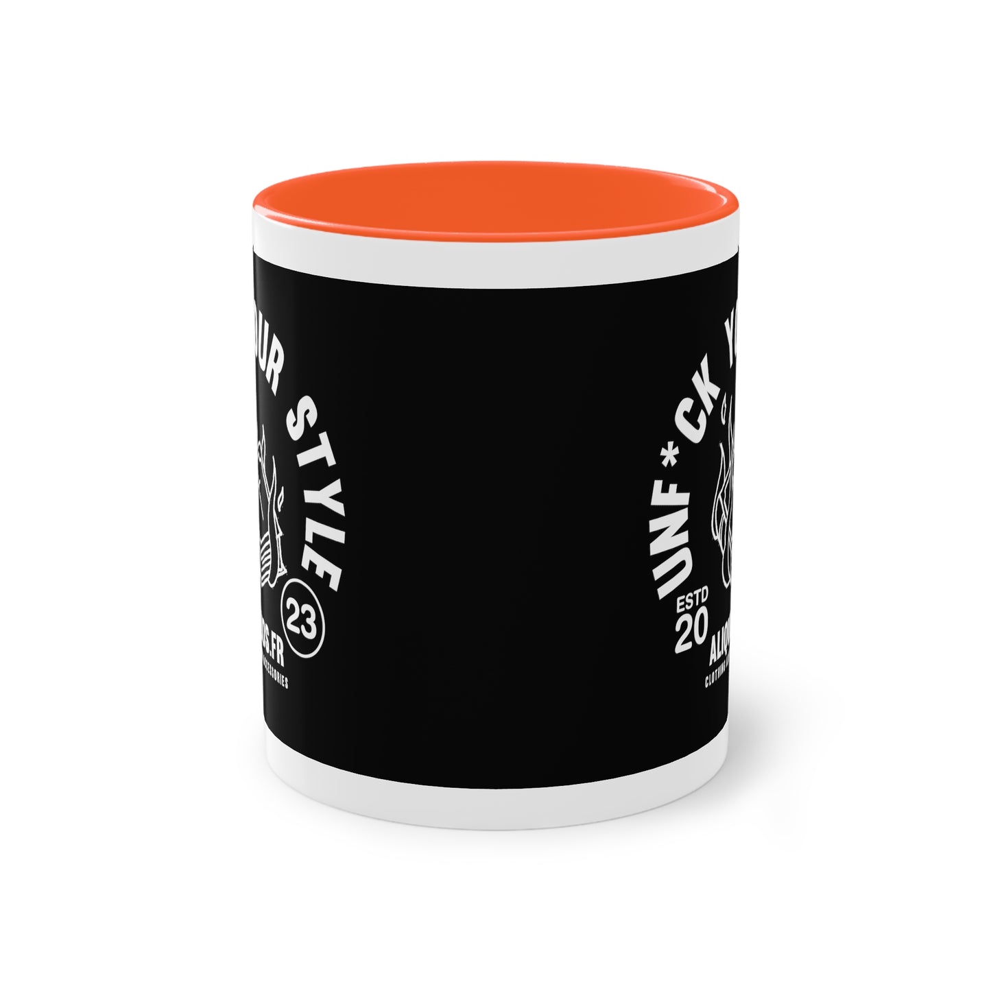 Burning Book Two-Tone Coffee Mug, 11oz - ALIQUOS