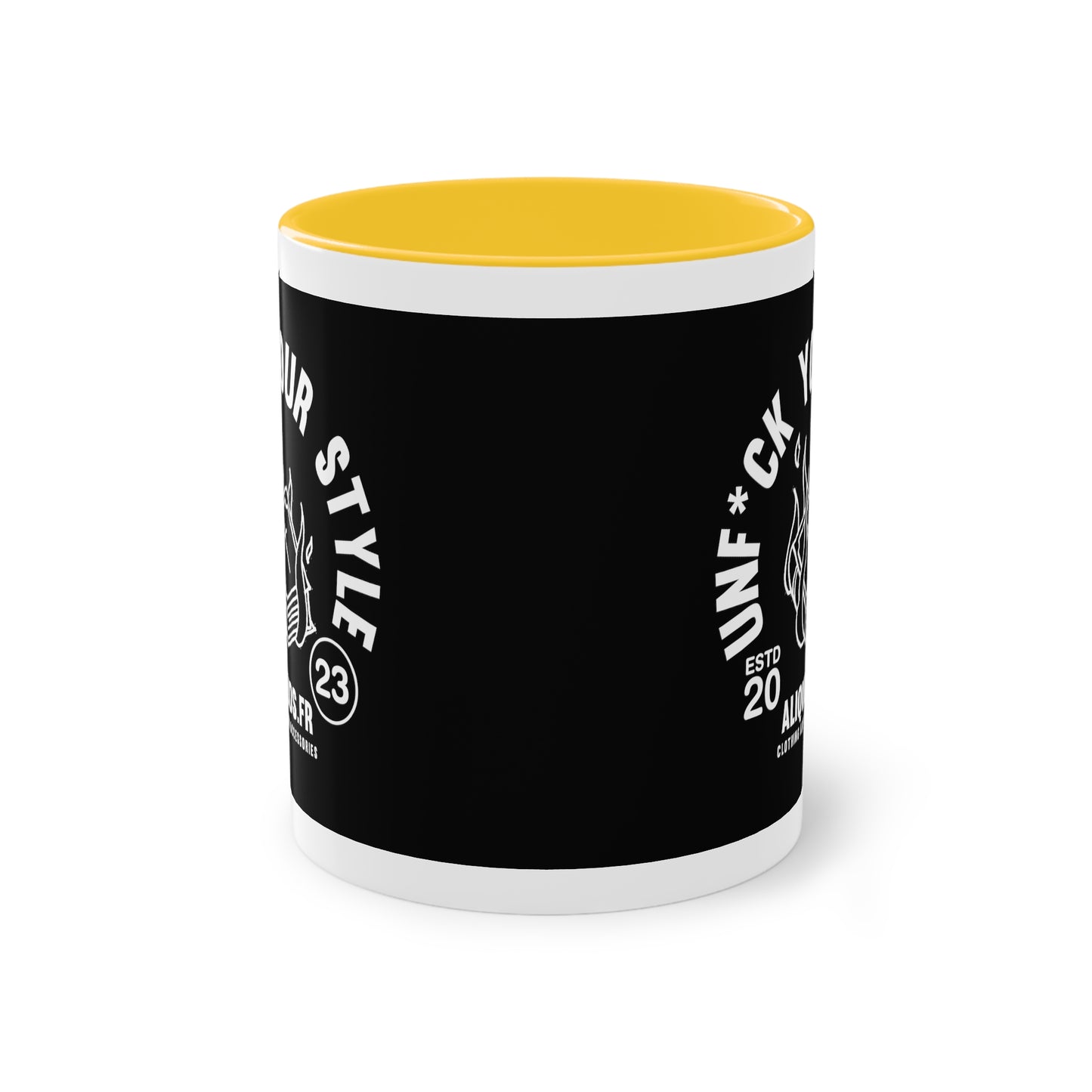 Burning Book Two-Tone Coffee Mug, 11oz - ALIQUOS