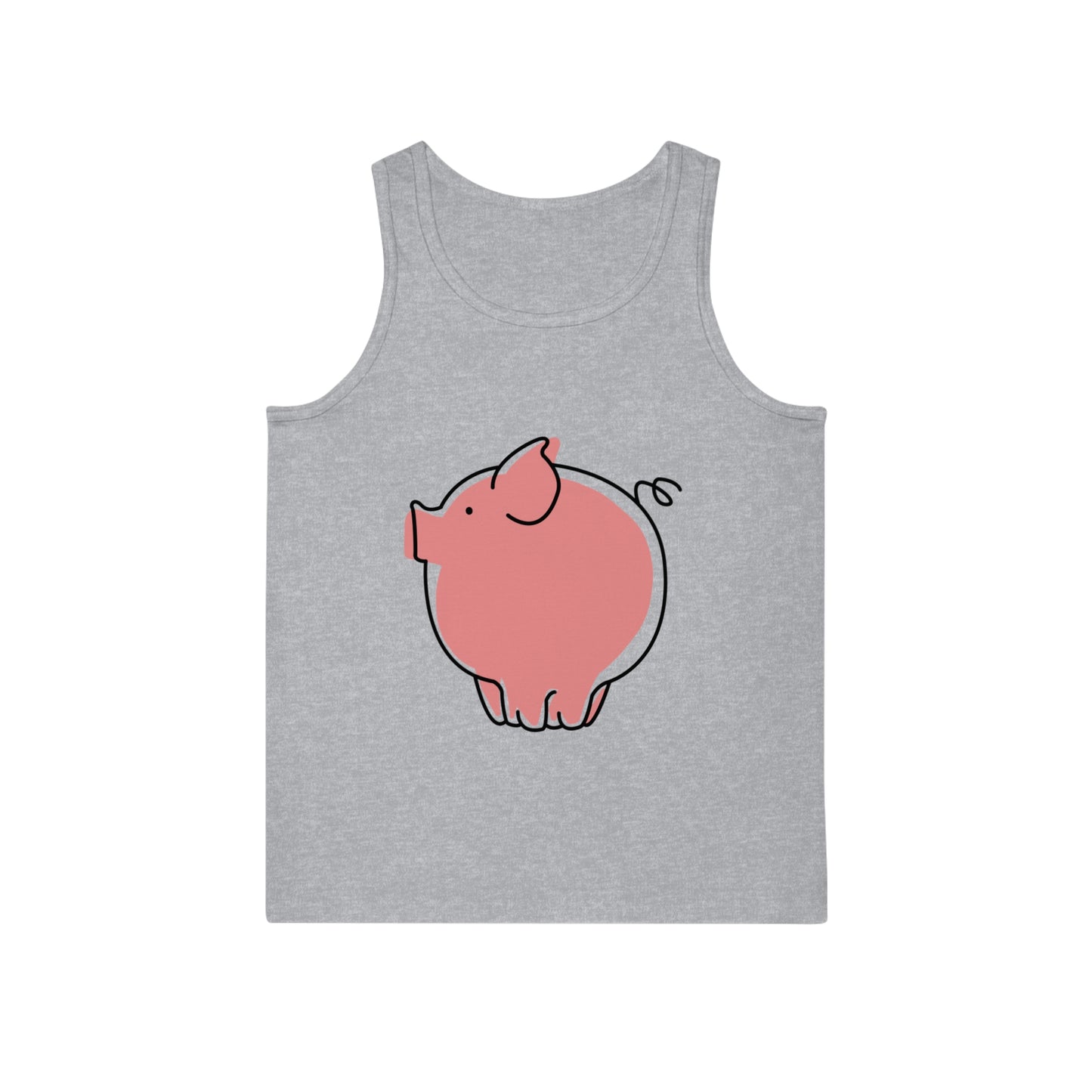 Pudgy Piggy Unisex Softstyle Tank Top - ALIQUOS