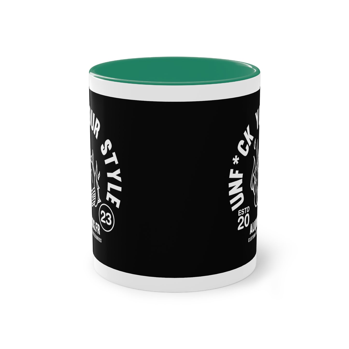 Burning Book Two-Tone Coffee Mug, 11oz - ALIQUOS