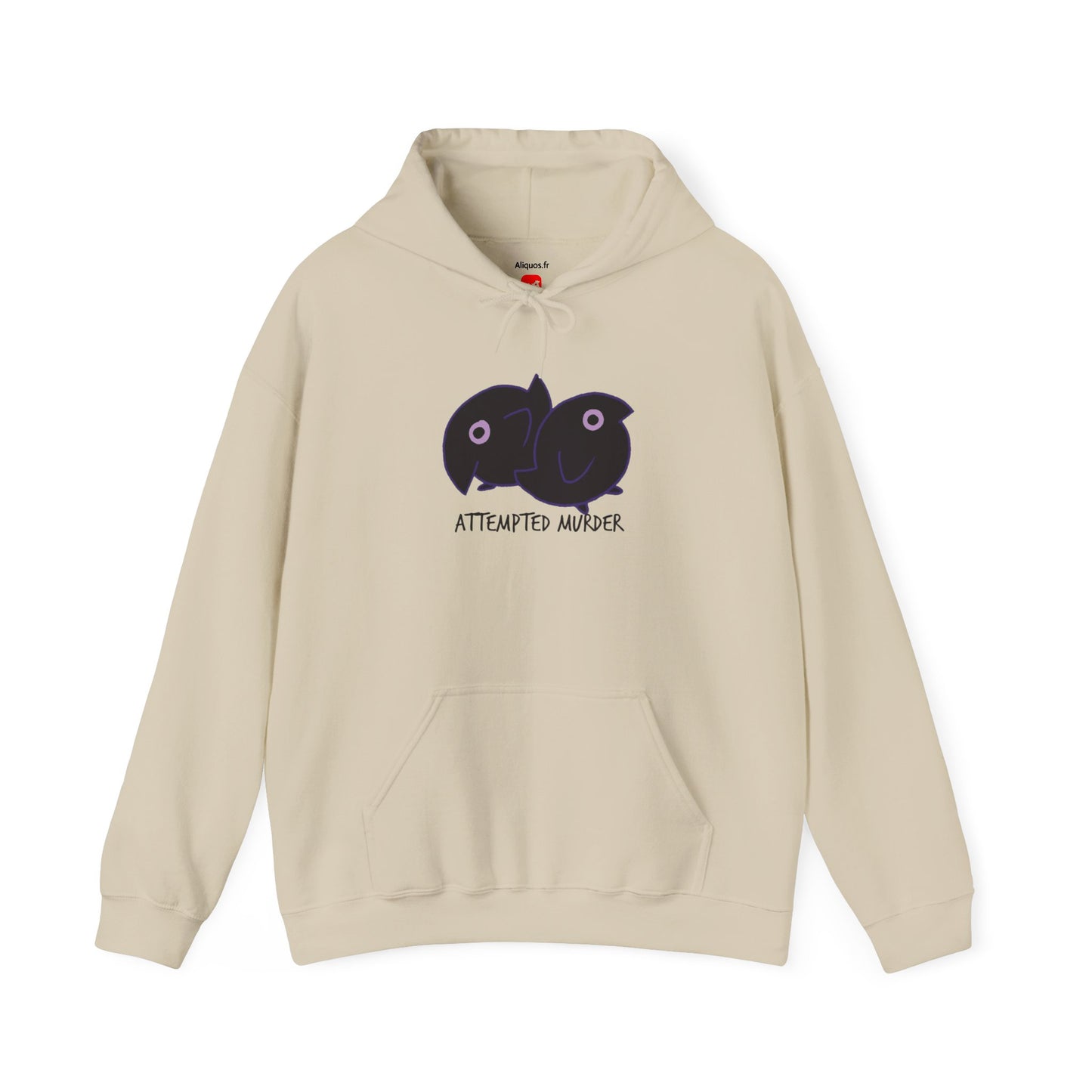 Unisex Hooded Sweatshirt - Attempted Murder Design - ALIQUOS
