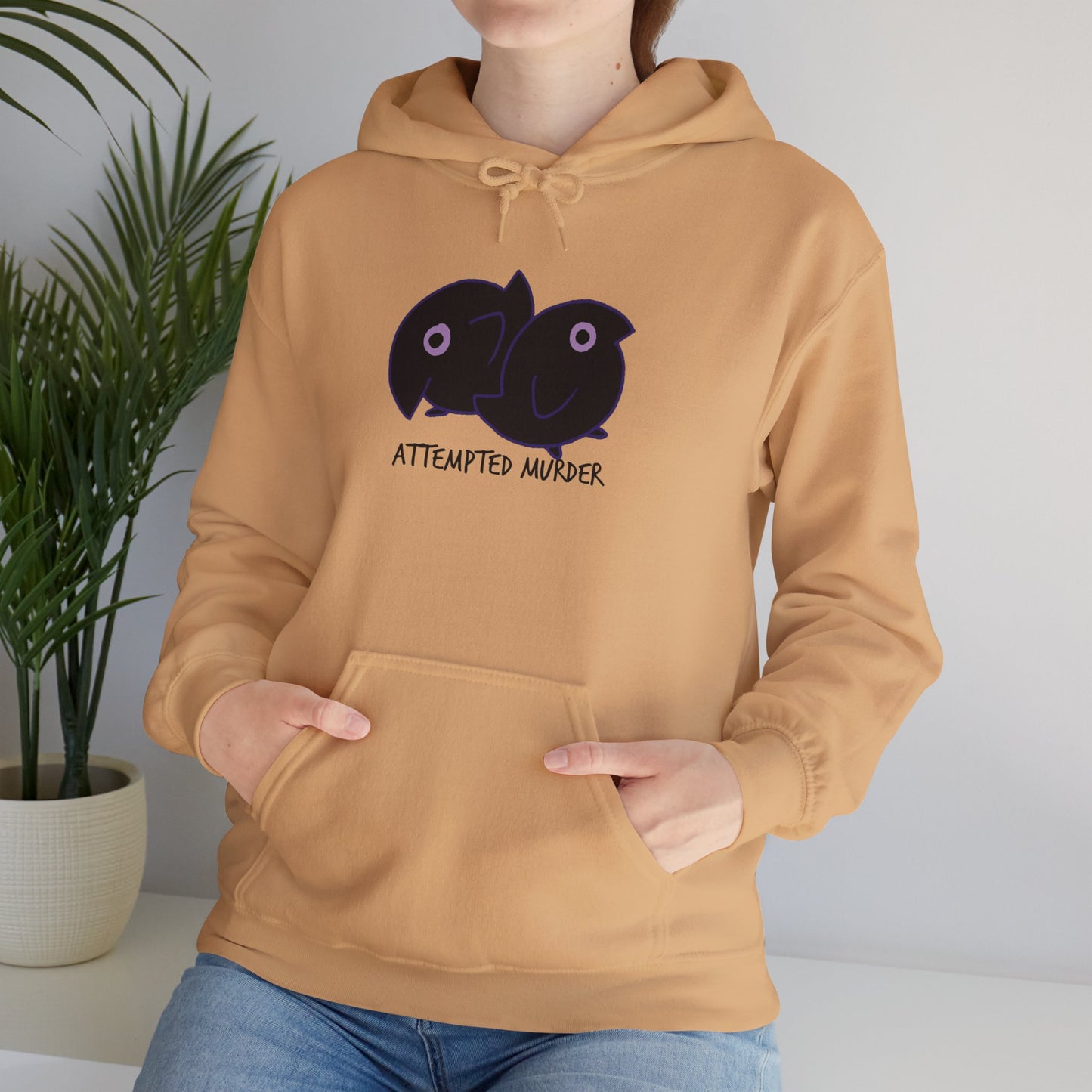 Unisex Hooded Sweatshirt - Attempted Murder Design - ALIQUOS