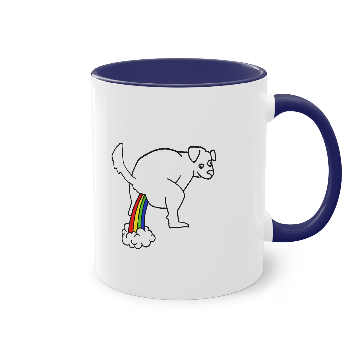 Two Tone Mug - Doggy Rainbow Factory - ALIQUOS