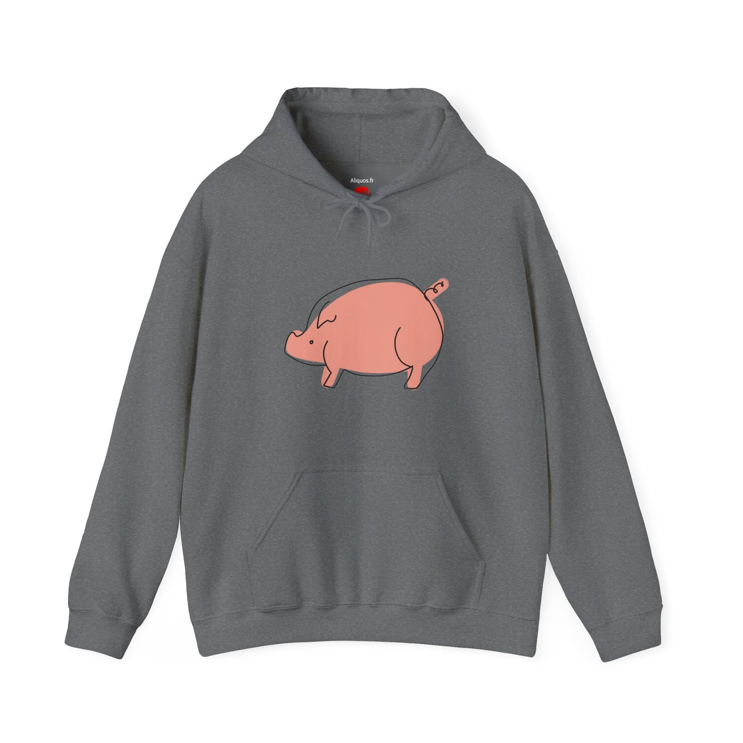 Chubby Piggy Unisex Hooded Sweatshirt - ALIQUOS