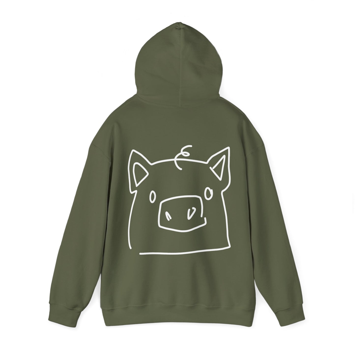 Piggy Face Unisex Hooded Sweatshirt - ALIQUOS