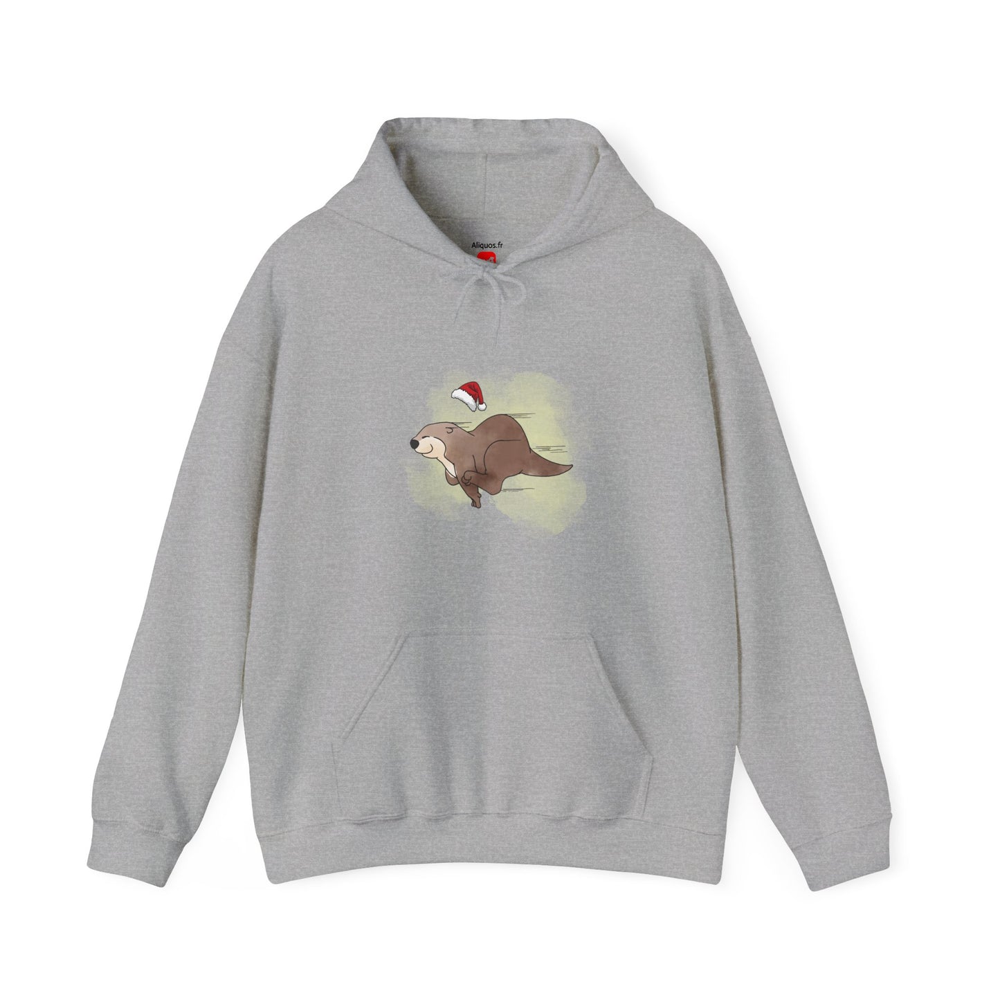 Sweat à capuche unisexe - Loutre de Noël 17