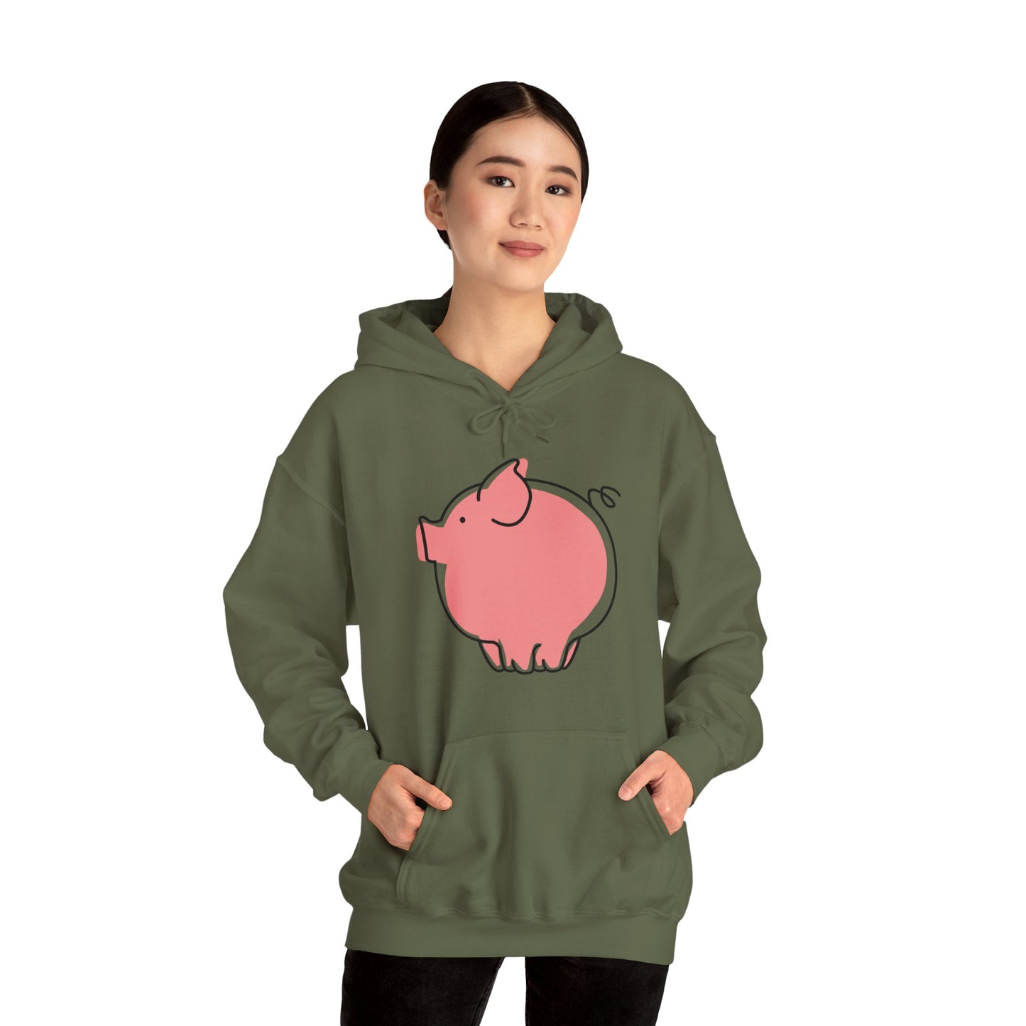 Pudgy Piggy Unisex Hooded Sweatshirt - ALIQUOS