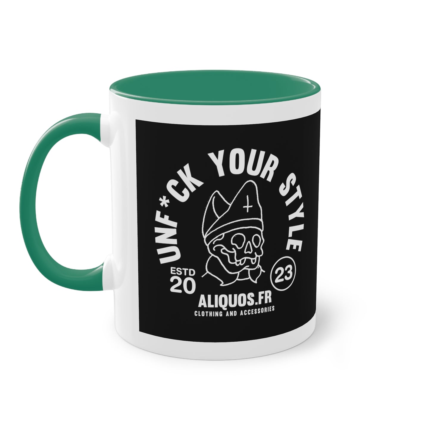Evil Bishop Two-Tone Coffee Mug, 11oz - ALIQUOS