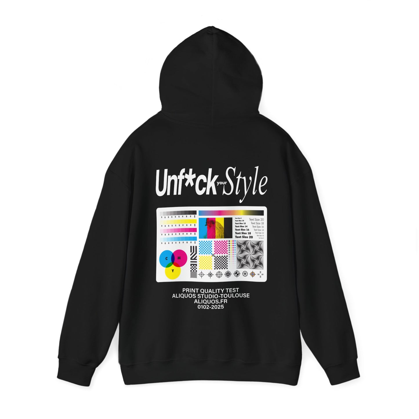 Unisex Kapuzenpullover - Druck Test Design