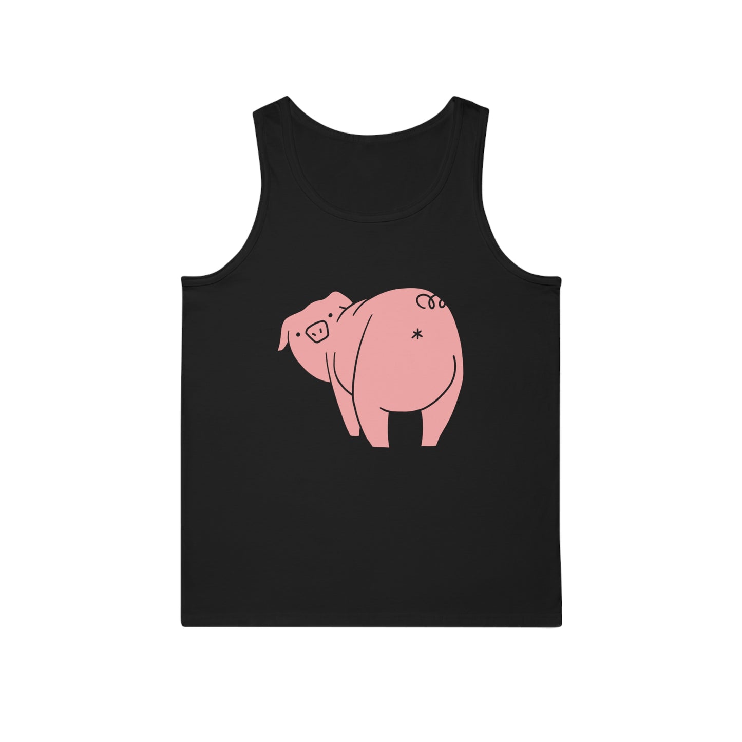Piggy Rear Unisex Softstyle Tank Top - ALIQUOS