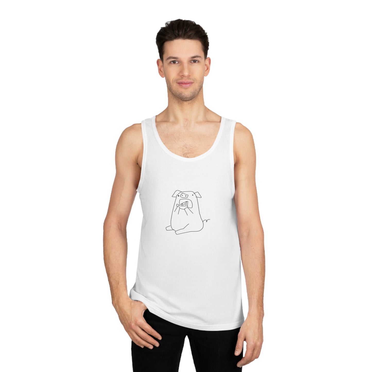 Pizza Piggy Unisex Softstyle Tank Top - ALIQUOS
