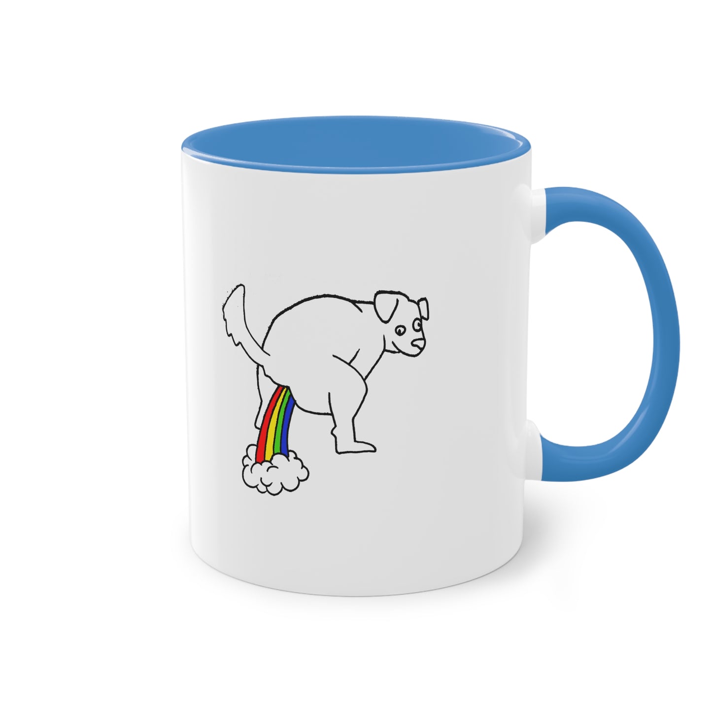 Two Tone Mug - Doggy Rainbow Factory - ALIQUOS