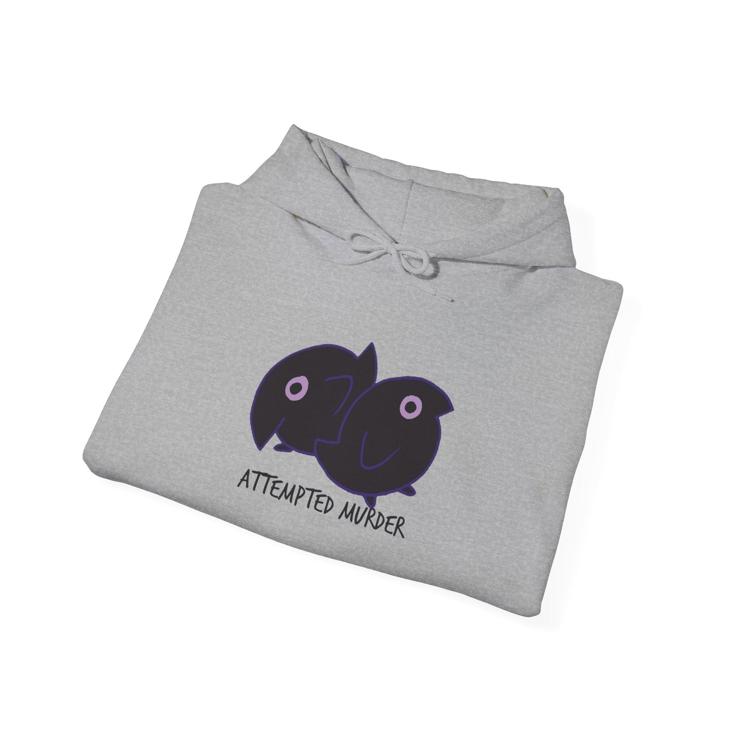 Unisex Hooded Sweatshirt - Attempted Murder Design - ALIQUOS