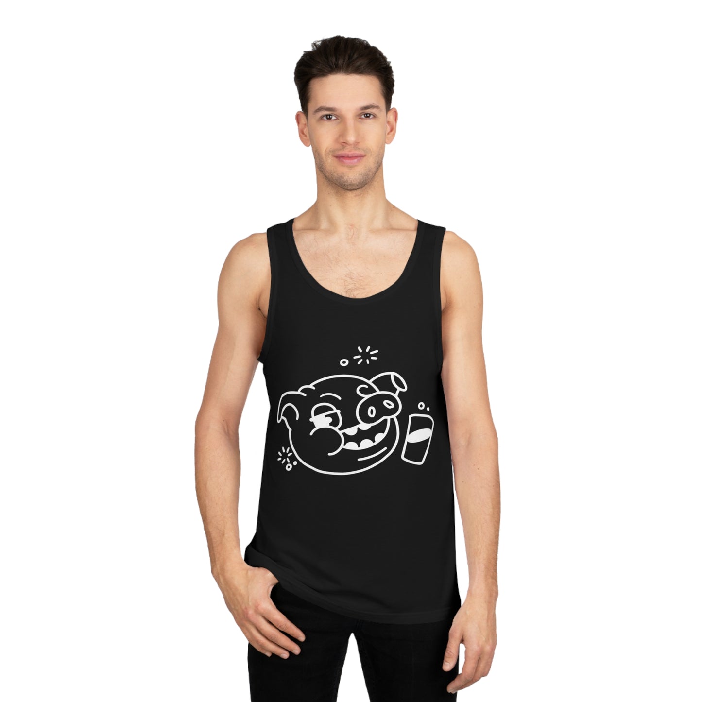 Drunken Piggy Unisex Softstyle Tank Top - ALIQUOS