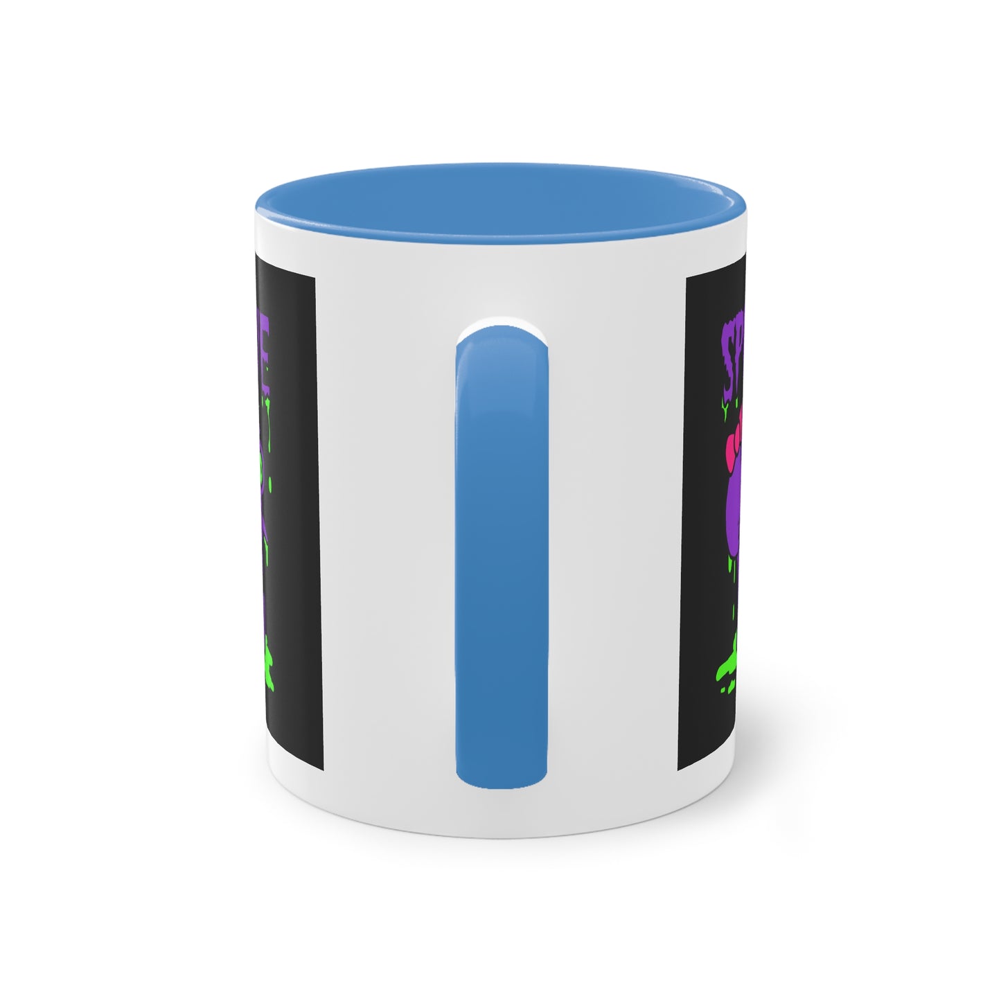 Two Tone Mug - Three-Eyed Skull 'Spookie' Design - ALIQUOS